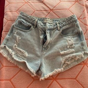 pacsun denim shorts